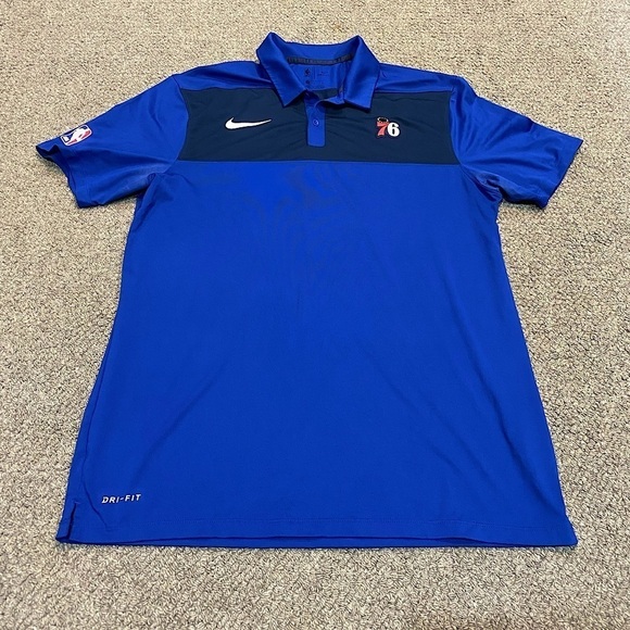 NBA Philadelphia 76ers Nike Dri Fit Golf Shirt - Picture 1 of 6